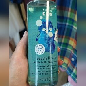 SOLD Avon Bubble Trouble Bath Foam - Blue